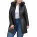 Plus Size Greta Leather Parka Coat