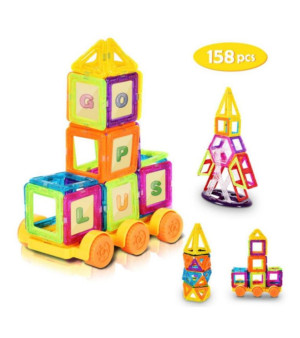 Slickblue, 158 pcs Magical Magnetic Construction Building Blocks