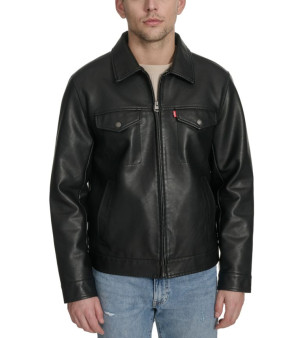 Levi's, Men's Classic-Fit Faux-Leather Jacket