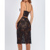 Women's Joan 2 Piece Crochet Lace Camisole Lingerie Set