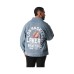 Men's and Women's Blue Los Angeles Lakers Coaches Full-Zip Denim Jacket