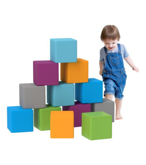 Soozier, 12 Piece Soft Play Blocks Soft Foam Toy for Toddler, Contemporary