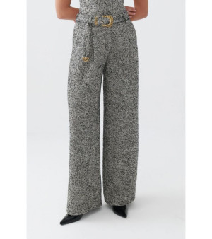 NOCTURNE, Women's Belted High Waist Pants