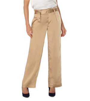 Liverpool Los Angeles, Women's Belted Paper-Bag-Waist Wide-Leg Pants