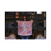 Double Sided Silk Scarf Of Pink Blossom Jungle