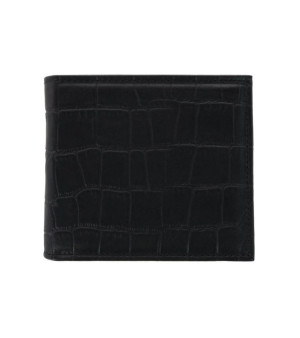 TRAFALGAR, Men's Esteban Croco Embossed Leather 8 Slot Bi-Fold Wallet