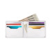 Men's Laser-Pattern Logo Slim-Fold Logo Wallet