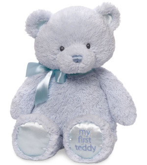 Gund®, Baby My First Teddy Plush Blue Bear