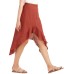Juniors' Asymmetrical-Hem Gauzy Skirt