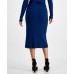 Petite Button-Detail Sweater Skirt