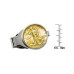Men's Gold-Layered Silver Walking Liberty Half Dollar Coin Money Clip
