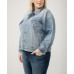 Plus Size Denim Trucker Jacket