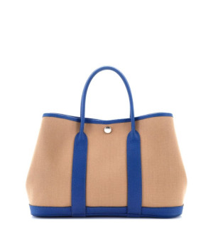 Pre-Owned Hermes 30 Garden Party Tote Toile and Leather