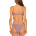Juniors' Solid Underwire Bikini Top & Bottoms