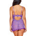 Women's Floral Mesh Lingerie Set