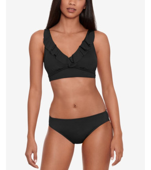 Lauren Ralph Lauren, Beach Club Solid Ruffle Bikini Top & Hipster Bikini Bottoms