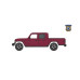 1/64 Jeep Gladiator Willys, Snazzberry, Battalion 64 Series