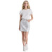 Women's Metallic Cotton Denim Mini Skirt