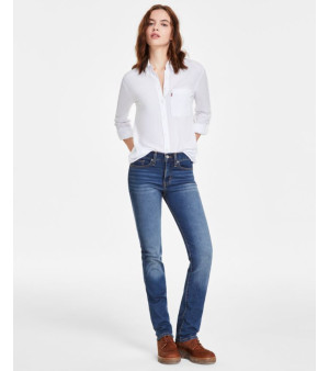Levi's, 314 Shaping Slimming Straight Leg Mid Rise Jeans