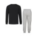 Little and Toddler Boys Long Sleeve Cotton Tee and Fleece Jogger, 2-Piece Set 