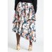Women's Asym Tiered Printed Skirt