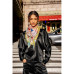 Double Sided Wool Silk Triangle Scarf Of Color Recombination