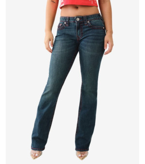 True Religion, Women's Becca Big T Mid Rise Bootcut Jeans