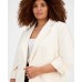 Anne Klein Plus Size 3/4-Sleeve Open-Front Blazer