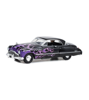 Greenlight Collectibles, 1/64 1949 Buick Roadmaster Hardtop, Black with Flames, Hobby Exclusive