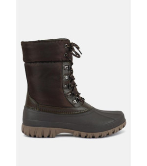 London Rag, Delphine knitted collar lace up boots