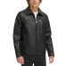 Men's Classic Faux-Leather Jacket
