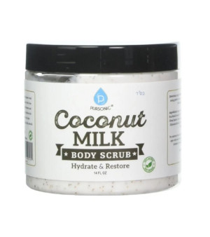 PURSONIC, 100% Natural Coconut Milk Body Scrub 14oz
