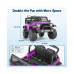 12V 7AH 2-Seater Purple Ride-On Car for Kids with Remote Control, Electric Truck with Music, LED Lights & Safety Features, Ages 3-8 years