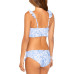 Juniors' Ruffle-Trimmed Bikini Top & Tied Bottoms