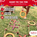 - Giant Wooden Tic Tac Toe Game (All Weather) | 3ft x 3ft | Big Wood X & O Pieces with Rope Game Board | Tic Tac Toe Board