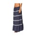 Womens Polka Dot Tiered Maxi Skirt