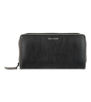 Cole Haan, Men's Leather Zip-Around Continental Wallet with Contrast Color Edge