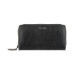 Men's Leather Zip-Around Continental Wallet with Contrast Color Edge