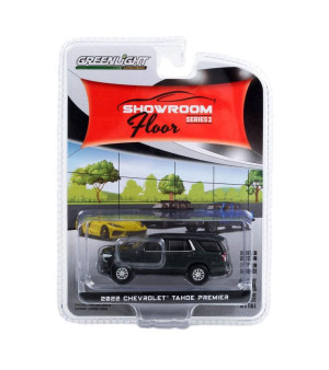 Greenlight, 1/64 Chevrolet Tahoe Premier, Evergreen Gray, Showroom Floor