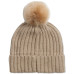 Chunky Rib Knit Pom Beanie