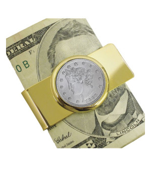 American Coin Treasures, Men's 1883 First-Year-Of-Issue Liberty Nickel Coin Money Clip