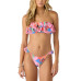 Juniors' Cabana Strapless Ruffled Bikini Top & Cabana Ruffle Bikini Bottoms