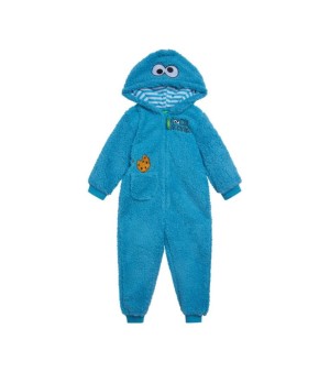 Sesame Street, Toddler Boys Cozy Sherpa Zip Up Cosplay Costume Coverall Newborn to (Newborn - 4T