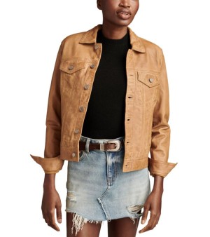 Lucky Brand, Leather Trucker Jacket