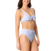 Juniors' Smocked High-Waist Swim Bottoms & Macys Salt + Tie-Front Bikini Top