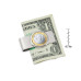 Men's Austrian Mozart One Euro Coin Money Clip