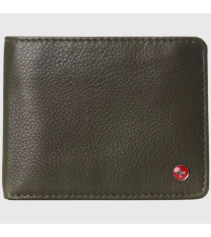 Alpine Swiss, Men's Leather RFID Bifold Wallet 2 ID Windows Divided Bill Section