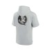 Men's and Women's Gray Florida State Seminoles Super Soft Fleece Short Sleeve Pullover Hoodie