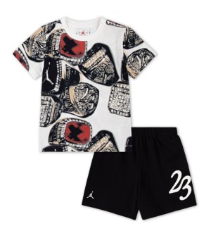 Jordan, Little Boys 2- Piece MVP Ring Shorts and T-Shirt Set