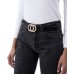 Double-Circle Rhinestone Belt